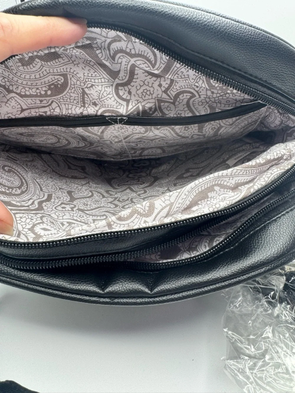 Bella Russo NEW Black Satchel Shoulder & Crossbody Bag Organizer Tote NEW